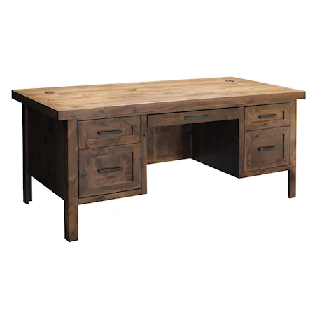 Executive Desk with Drop Down Pencil Drawer